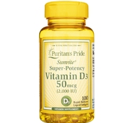 Витамин D3 2000 100 softgels от Puritans Pride