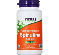 Spirulina 500 mg 100 табл от NOW