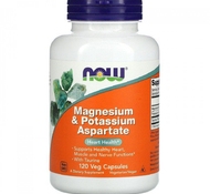 Magnesium Potassium 120 капс от NOW