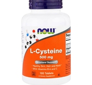 Цистеин L-Cysteine 500 мг 100 таб от NOW