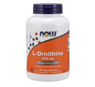 Орнитин L-Ornithine 500 мг 120 капс от NOW