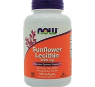 Sunflower Lecithin 1200 мг 100 софтгель от NOW